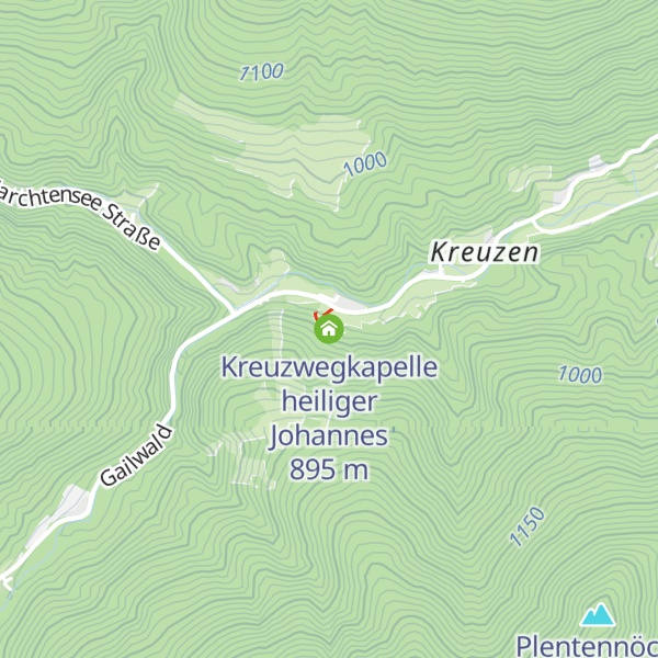 Map of Kreuzwegkapelle heiliger Johannes