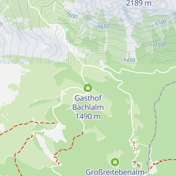 Map of Gasthof Bachlalm