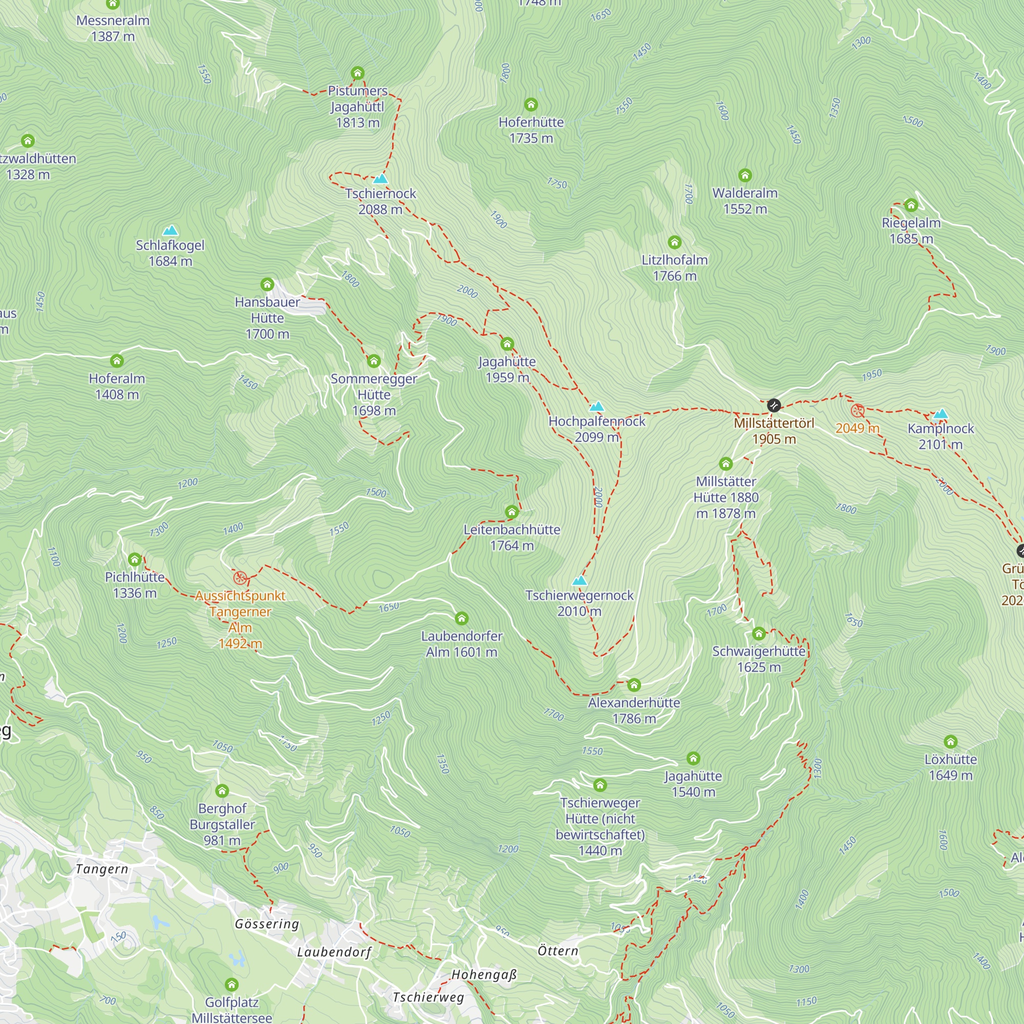 Leitenbachhütte map
