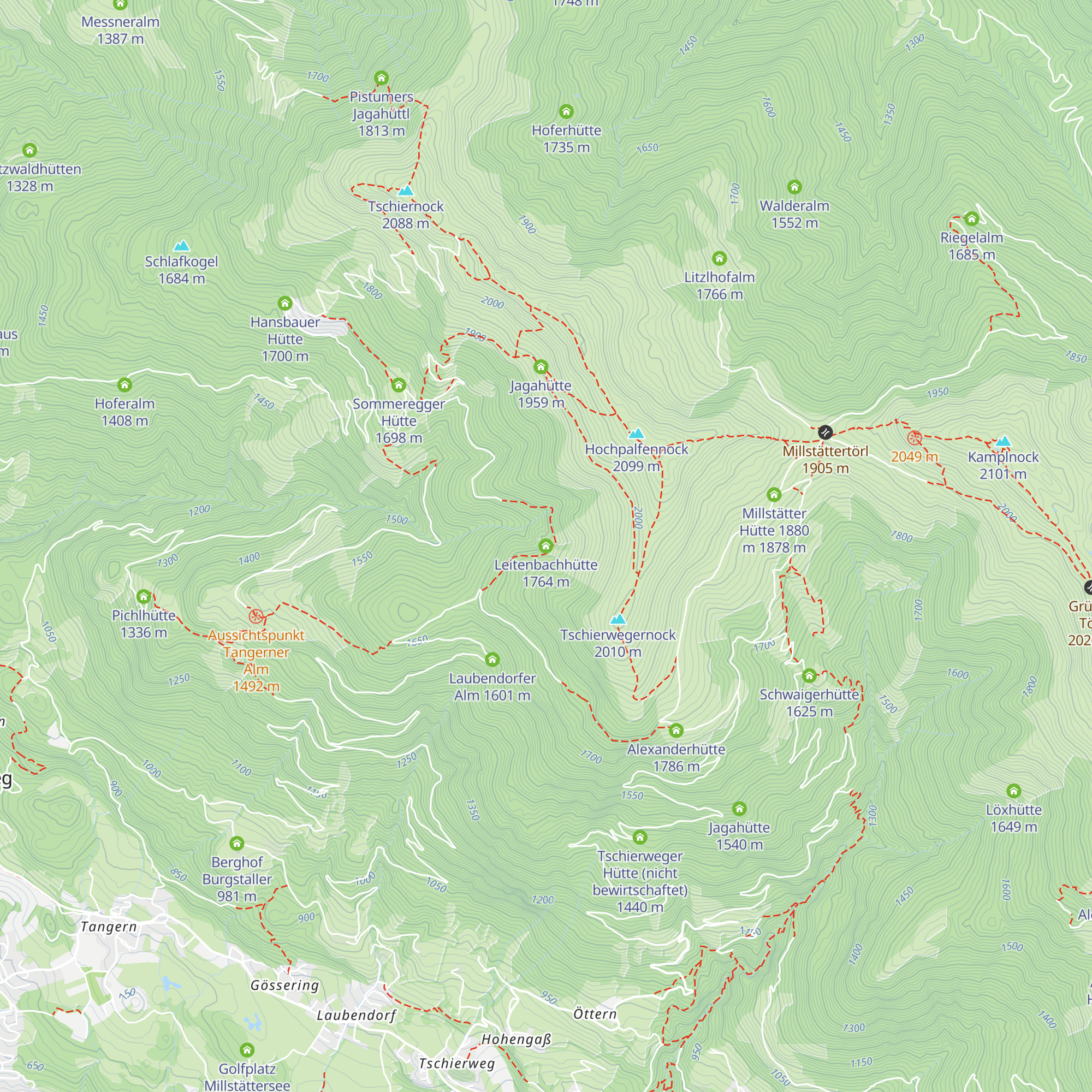 Leitenbachhütte map