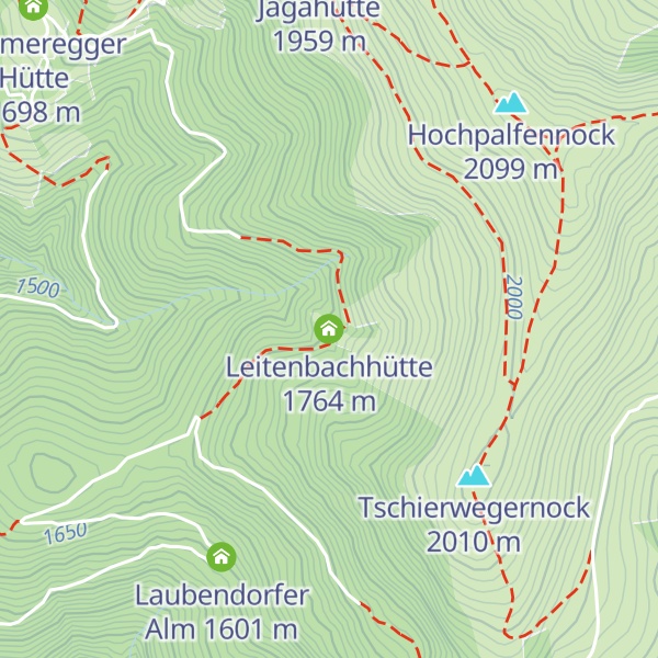 Map of Leitenbachhütte