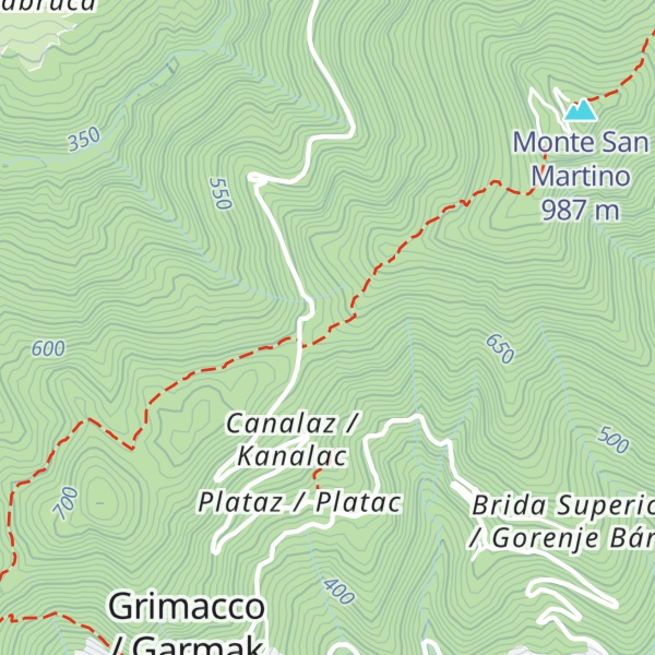 Map of Baita CAI Val Natisone