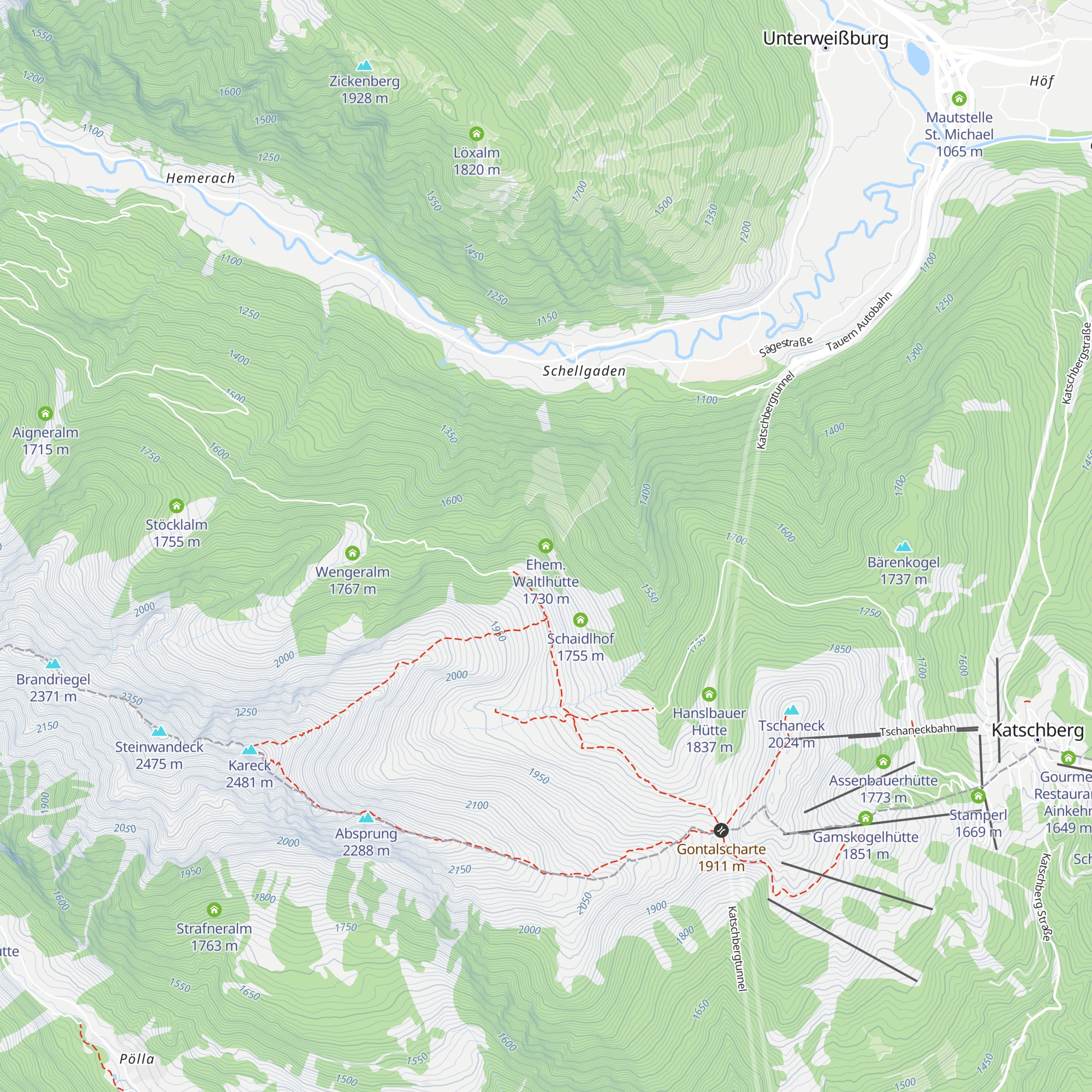 Ehem. Waltlhütte map