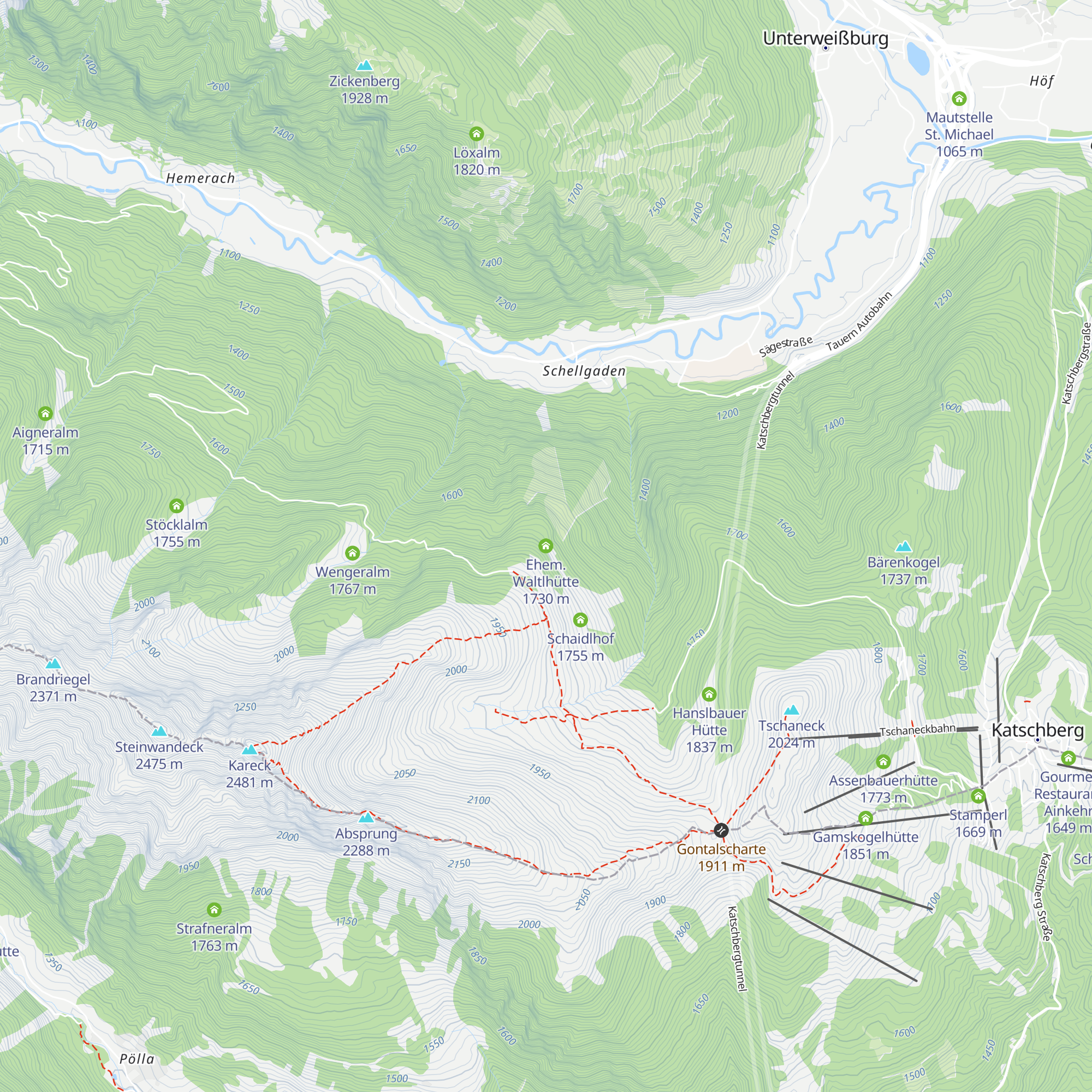 Ehem. Waltlhütte map