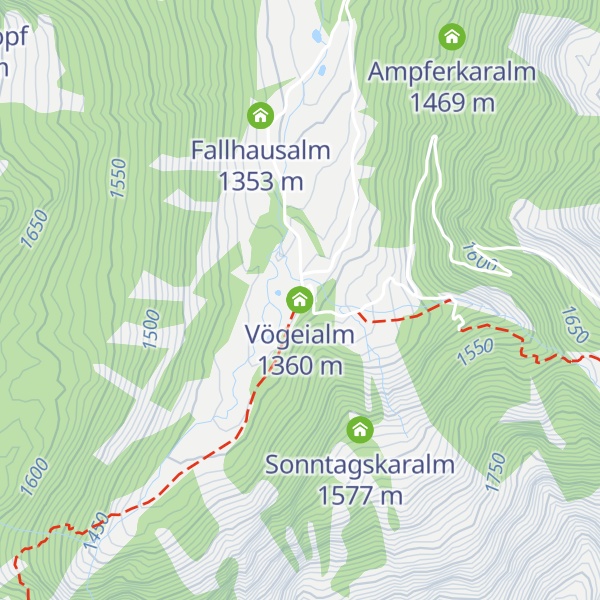 Map of Vögeialm