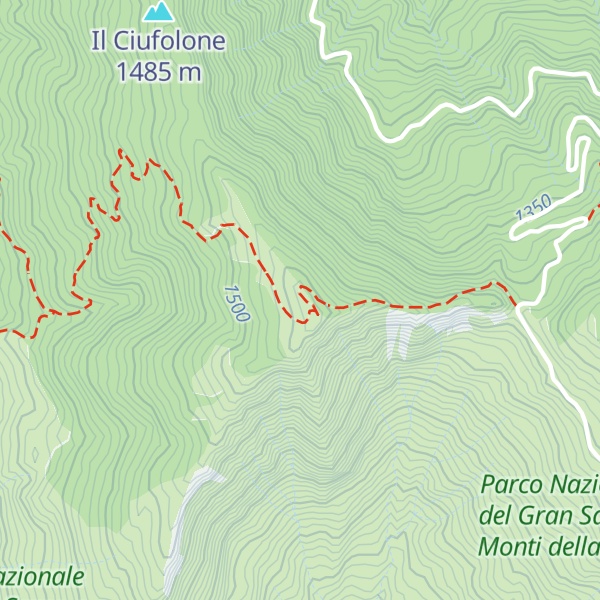 Map of Monte della Farina