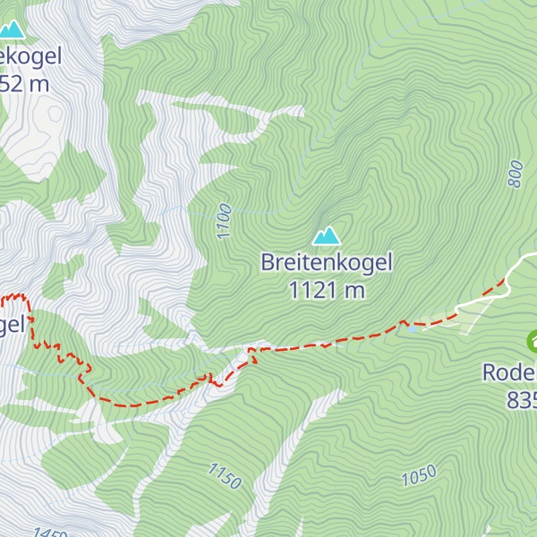 Map of Breitenkogelhütte