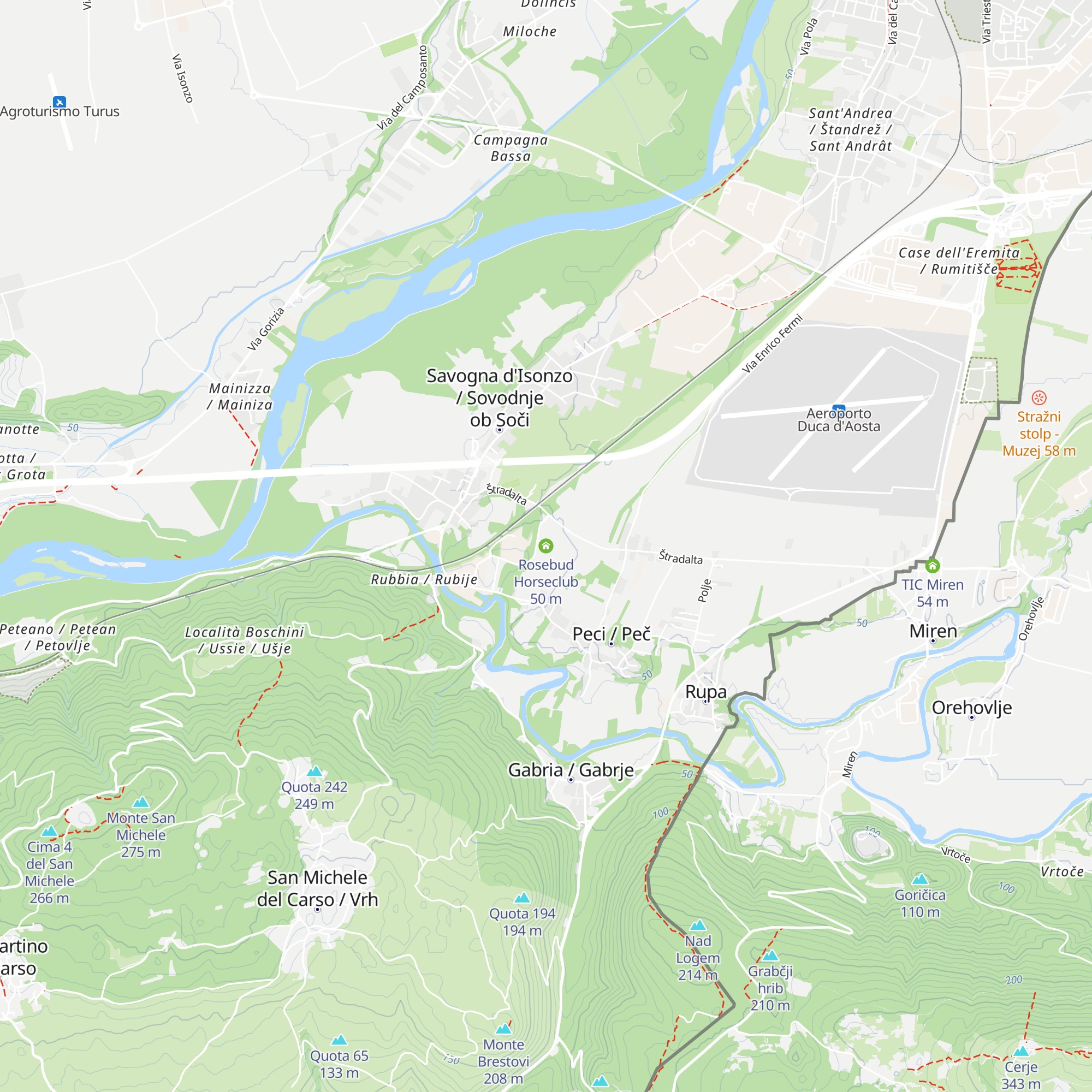 Rosebud Horseclub map