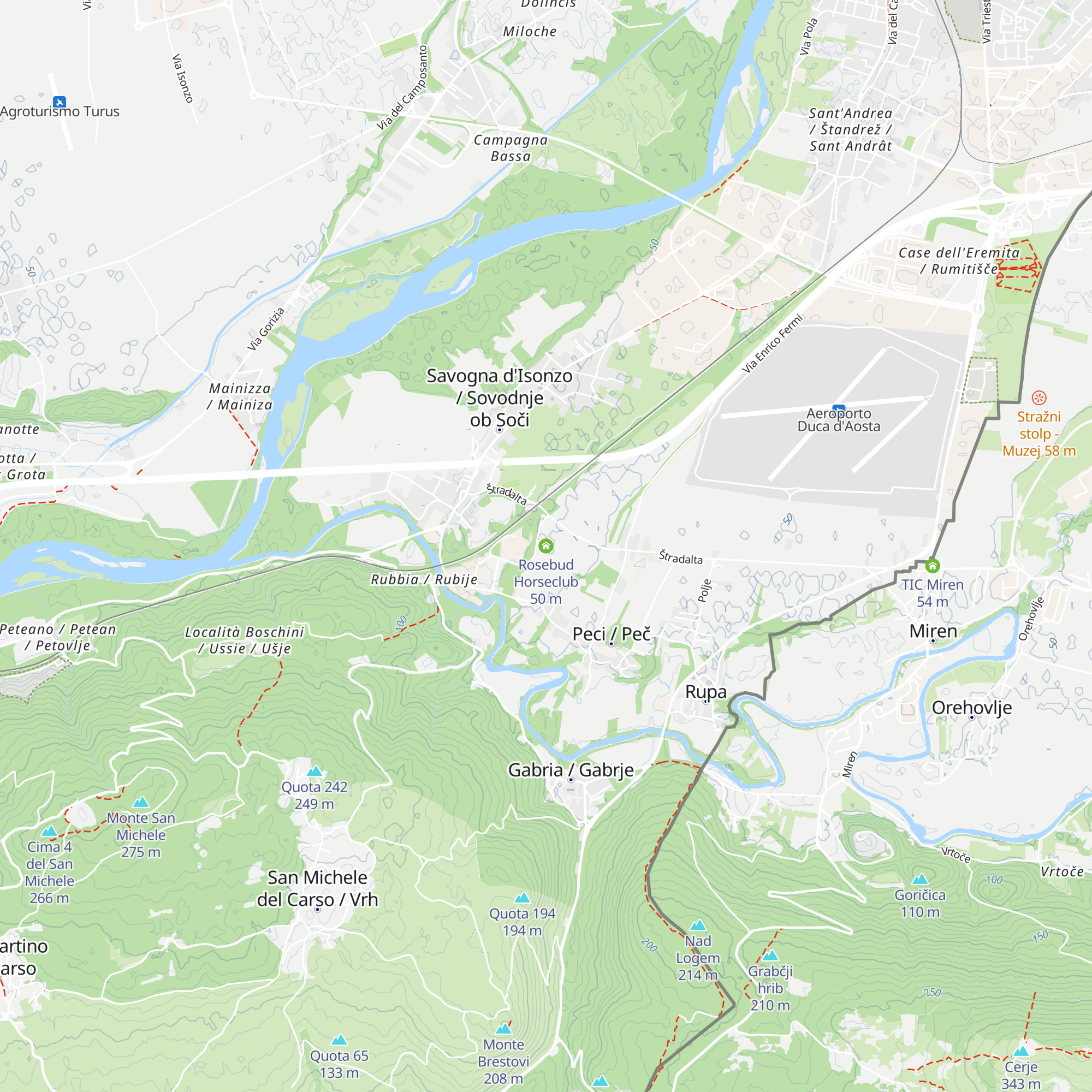 Rosebud Horseclub map