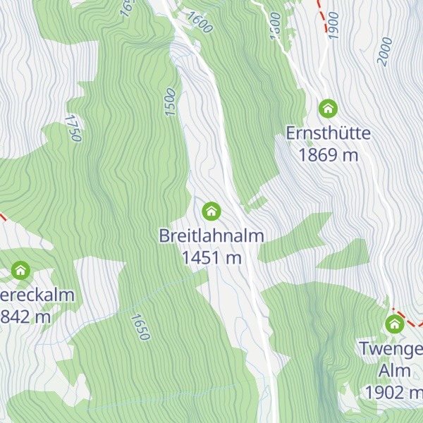 Map of Breitlahnalm