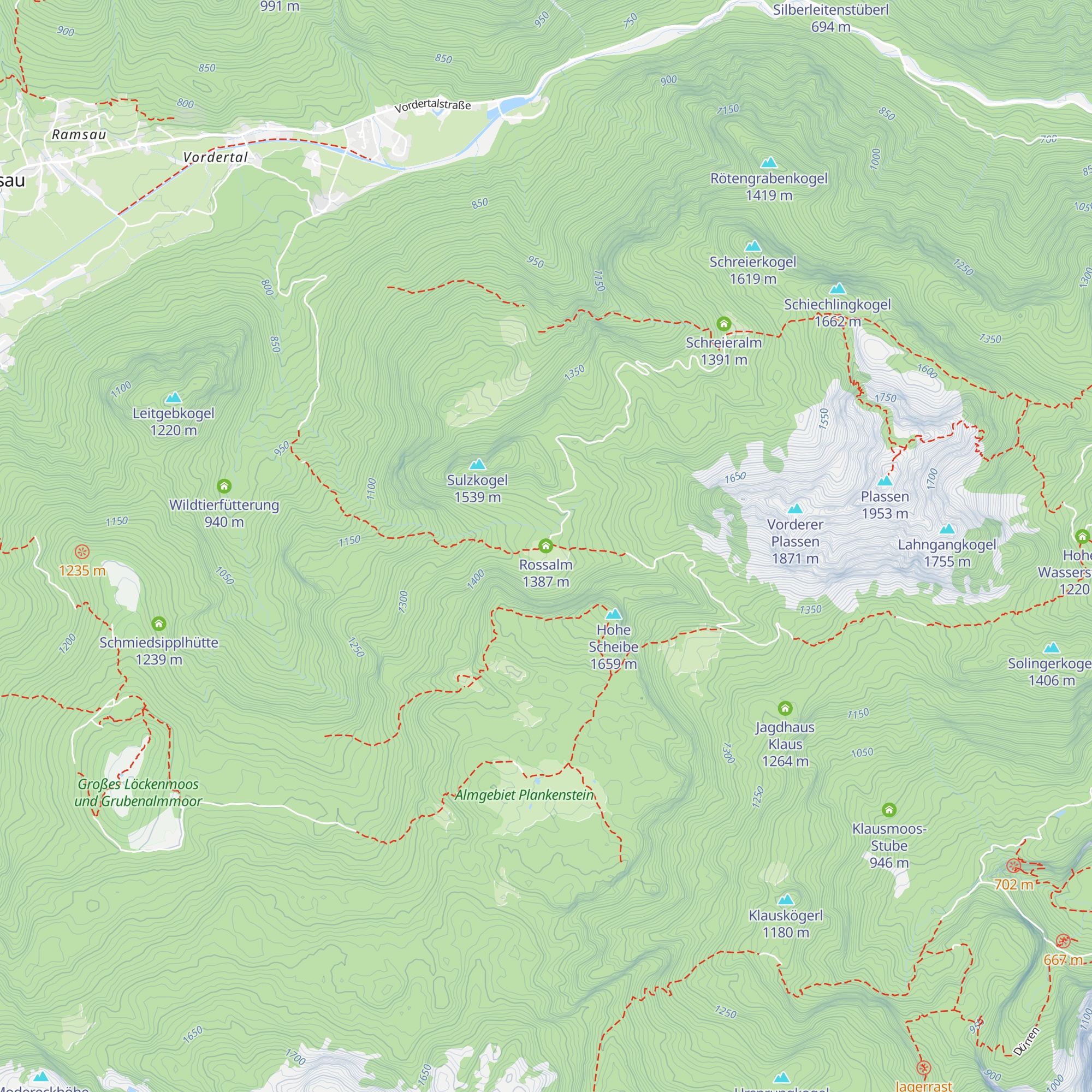 Rossalm map