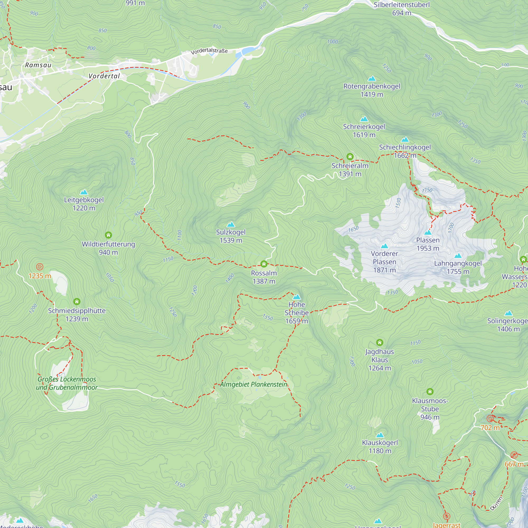 Rossalm map
