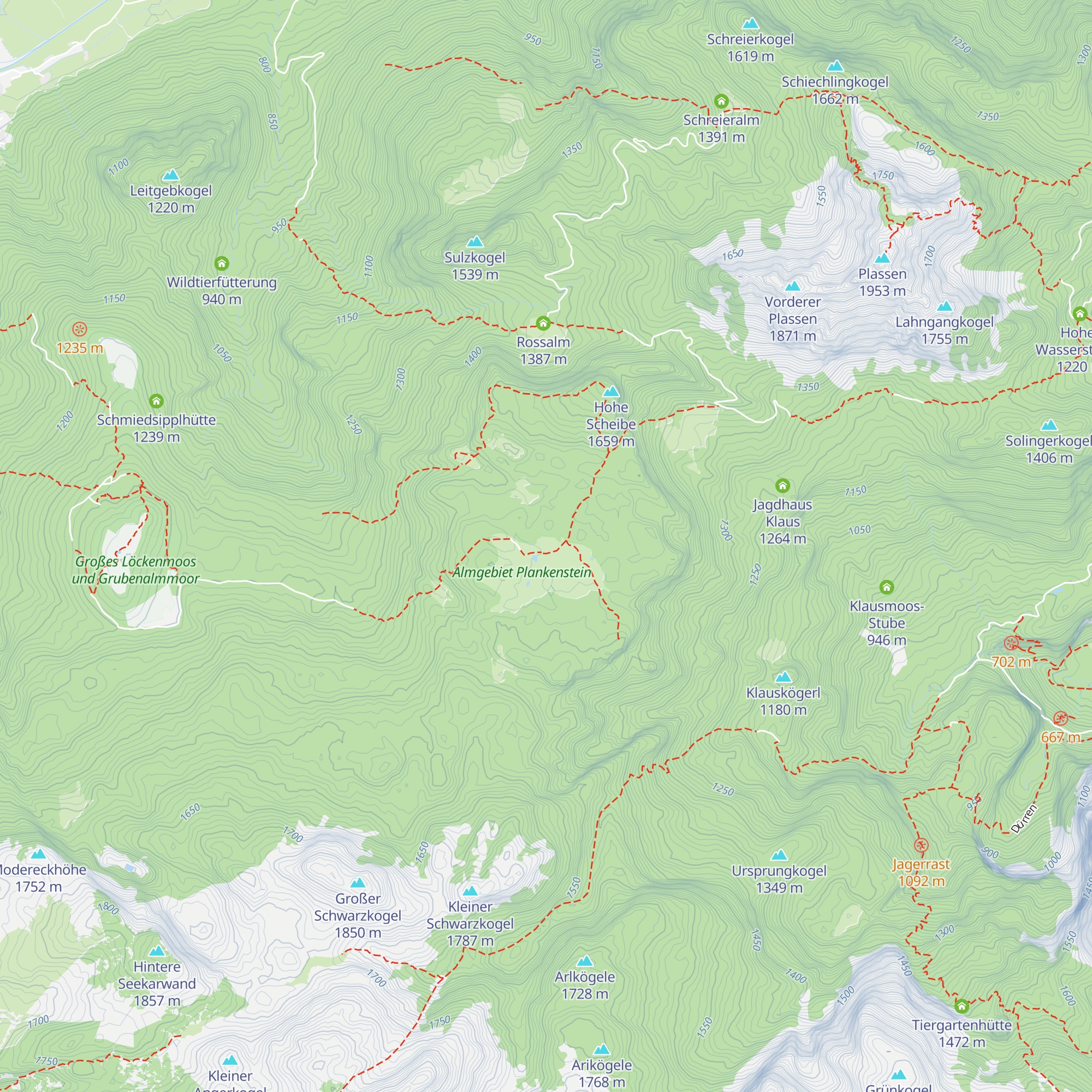 Plankensteinalm map