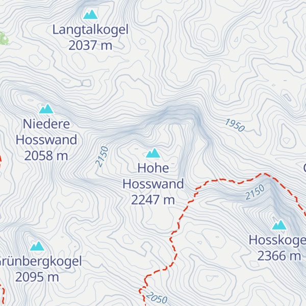 Map of Hohe Hosswand