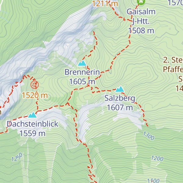 Map of Bergrettungshütte