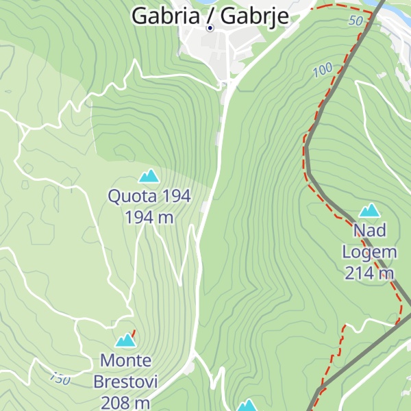 Map of Casa Cantoniera / Čuvajnica