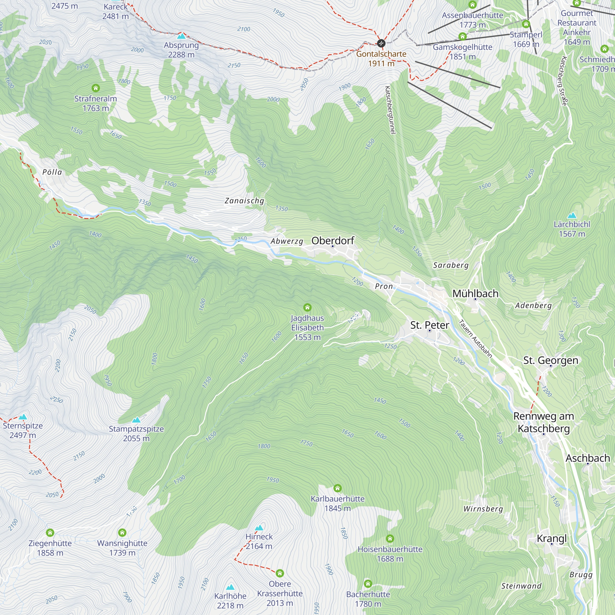 Jagdhaus Elisabeth map