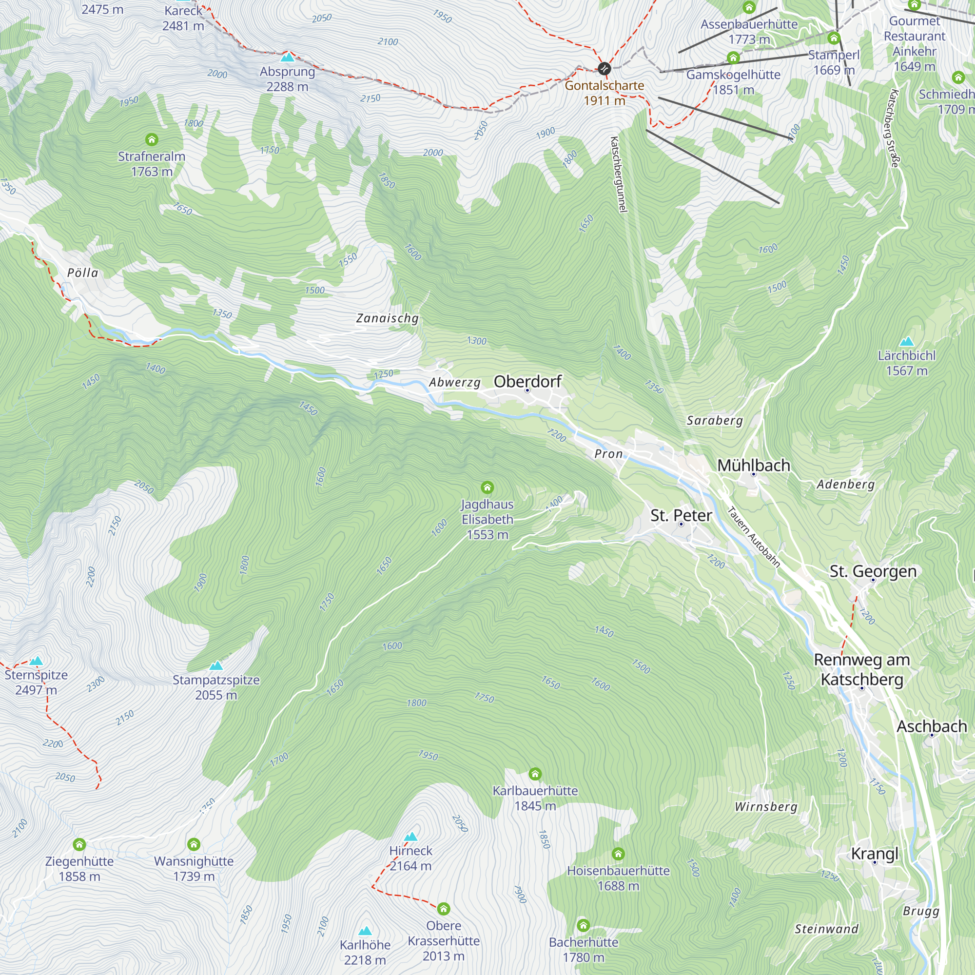 Jagdhaus Elisabeth map