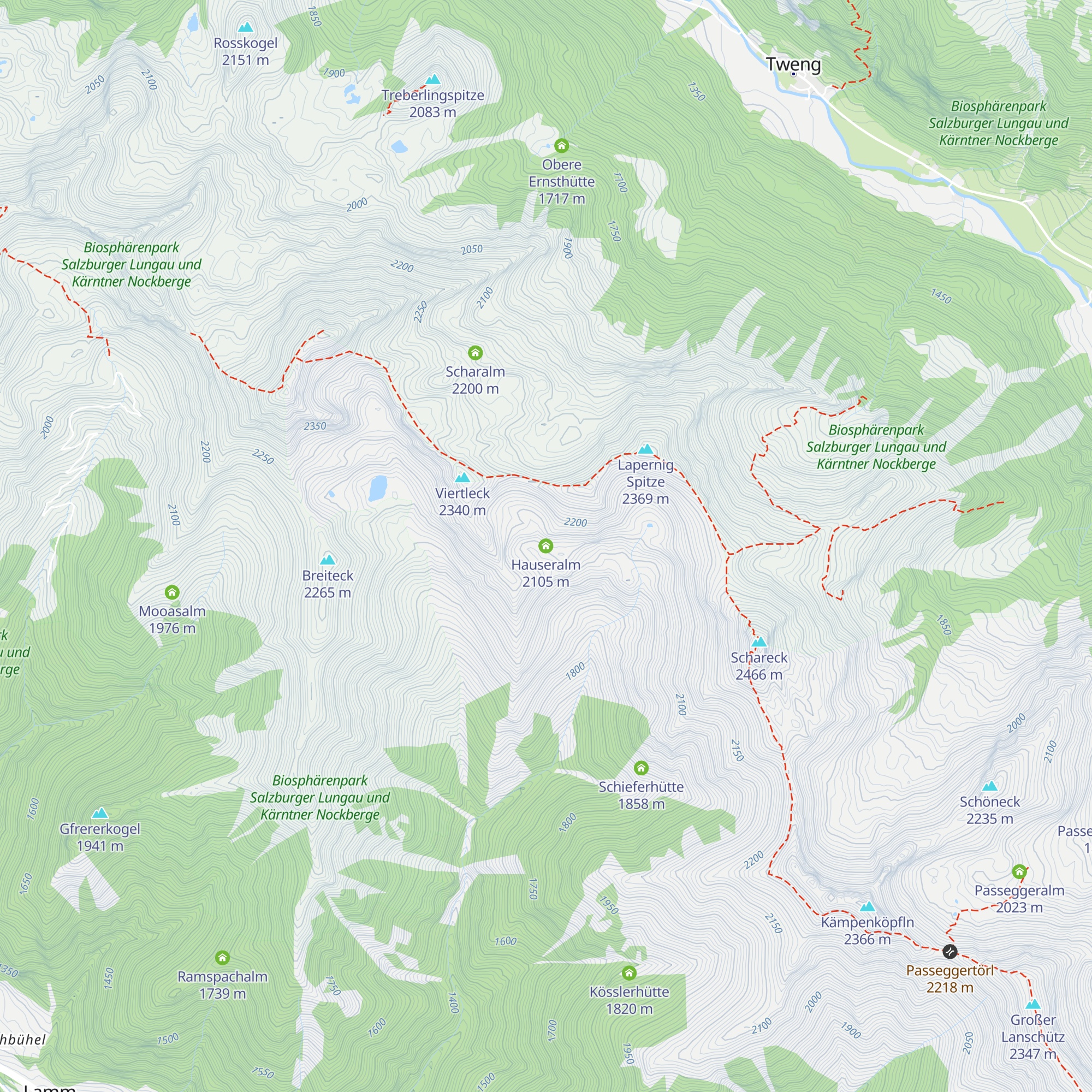Hauseralm map
