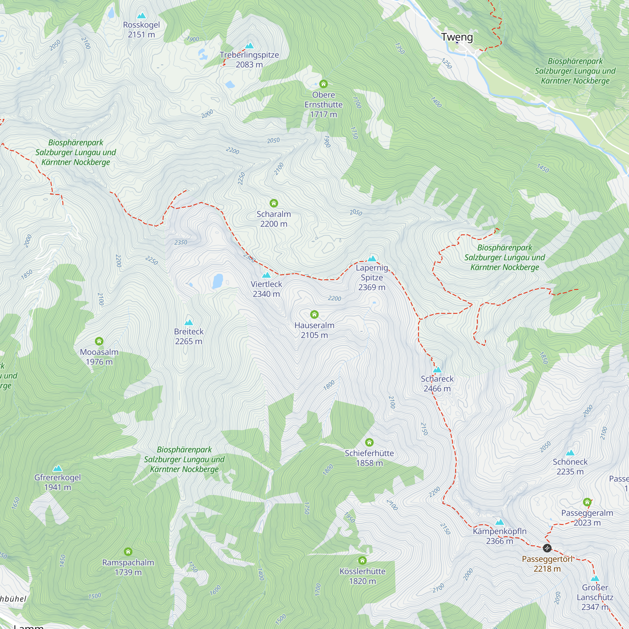 Hauseralm map