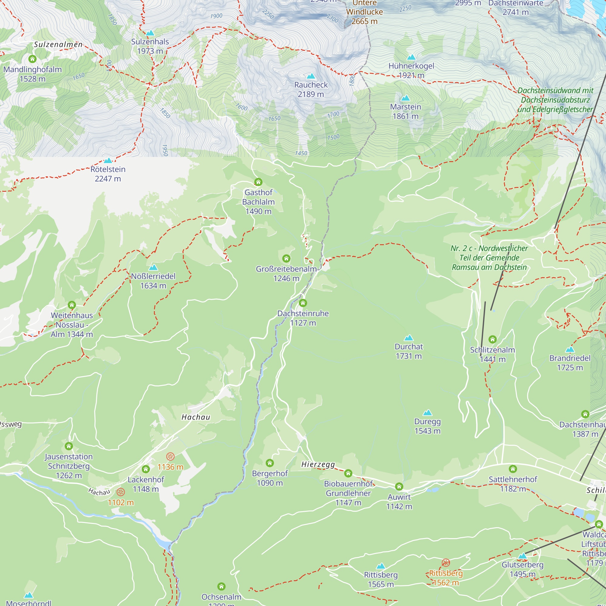 Dachsteinruhe map