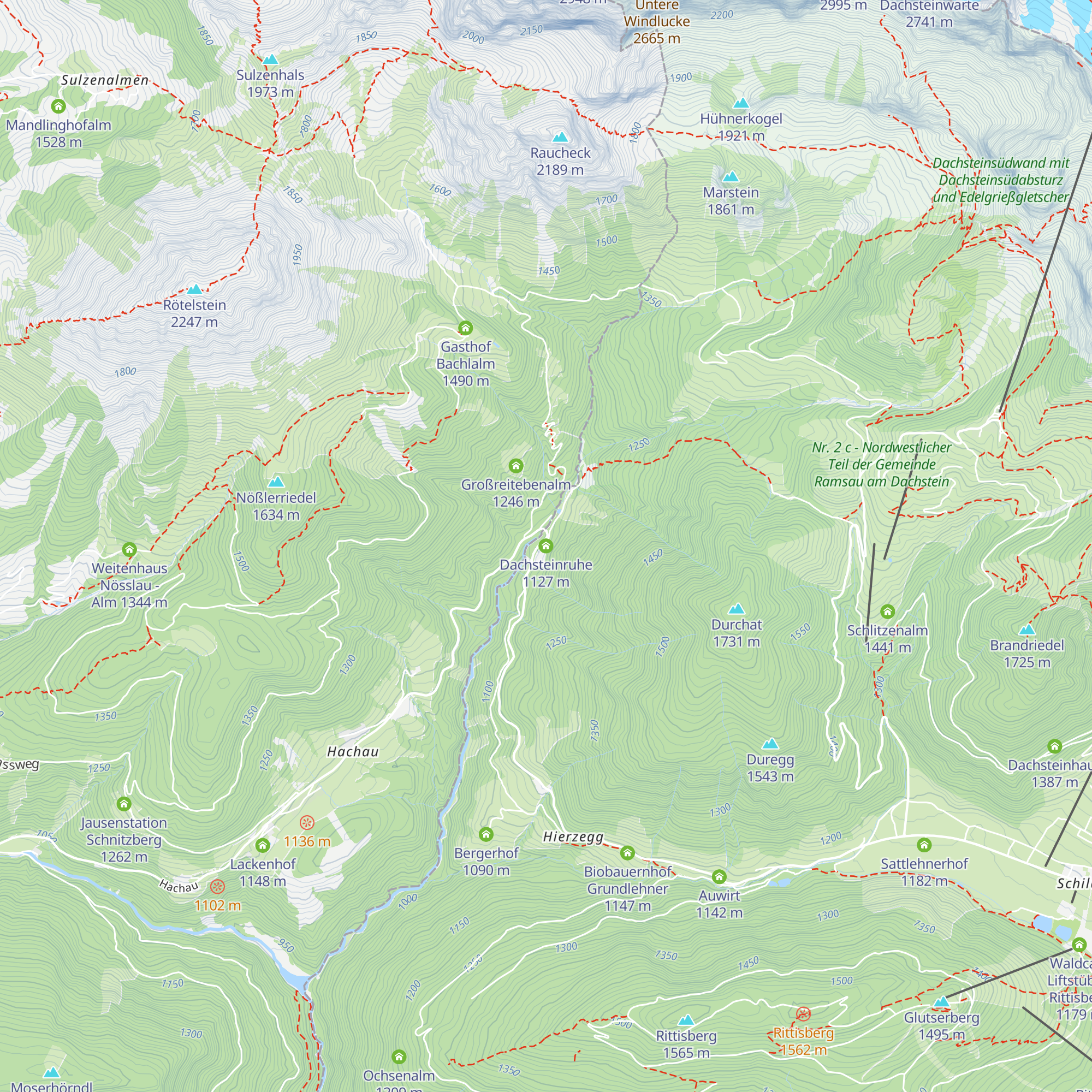 Dachsteinruhe map