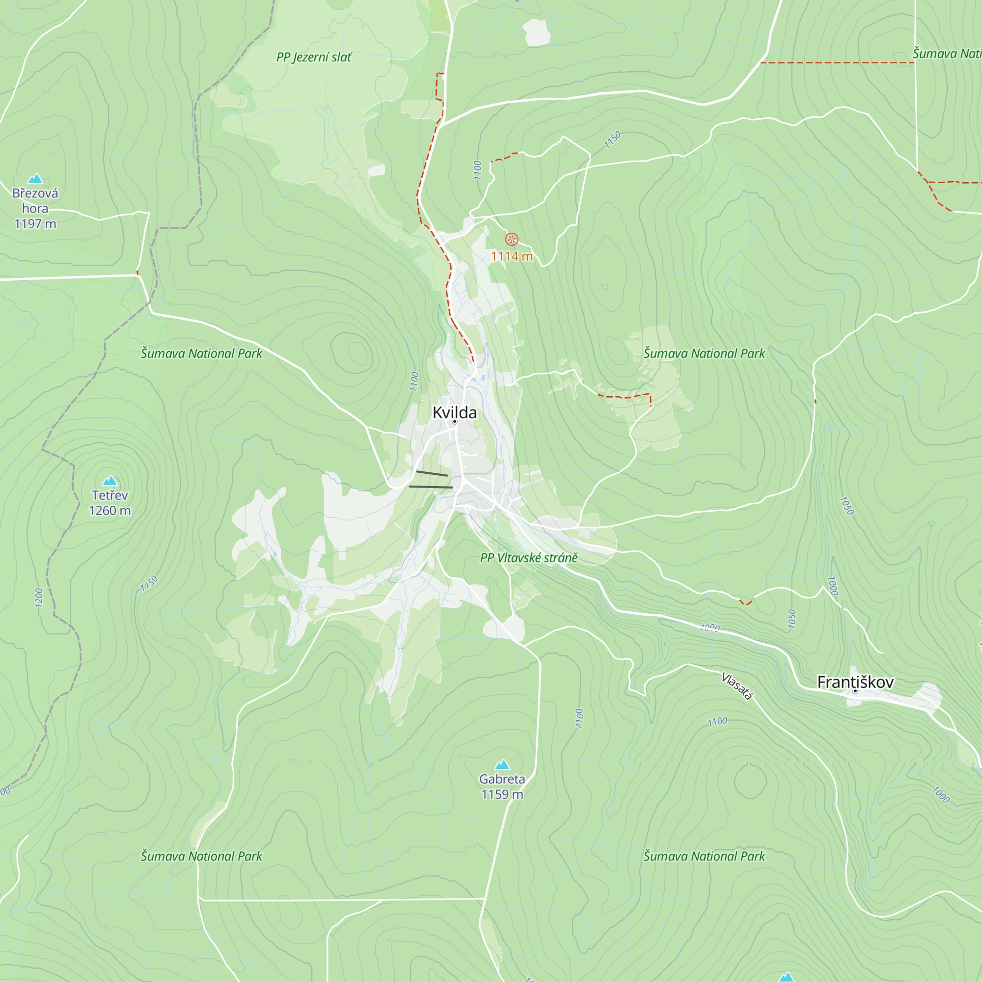 Chata Betty map