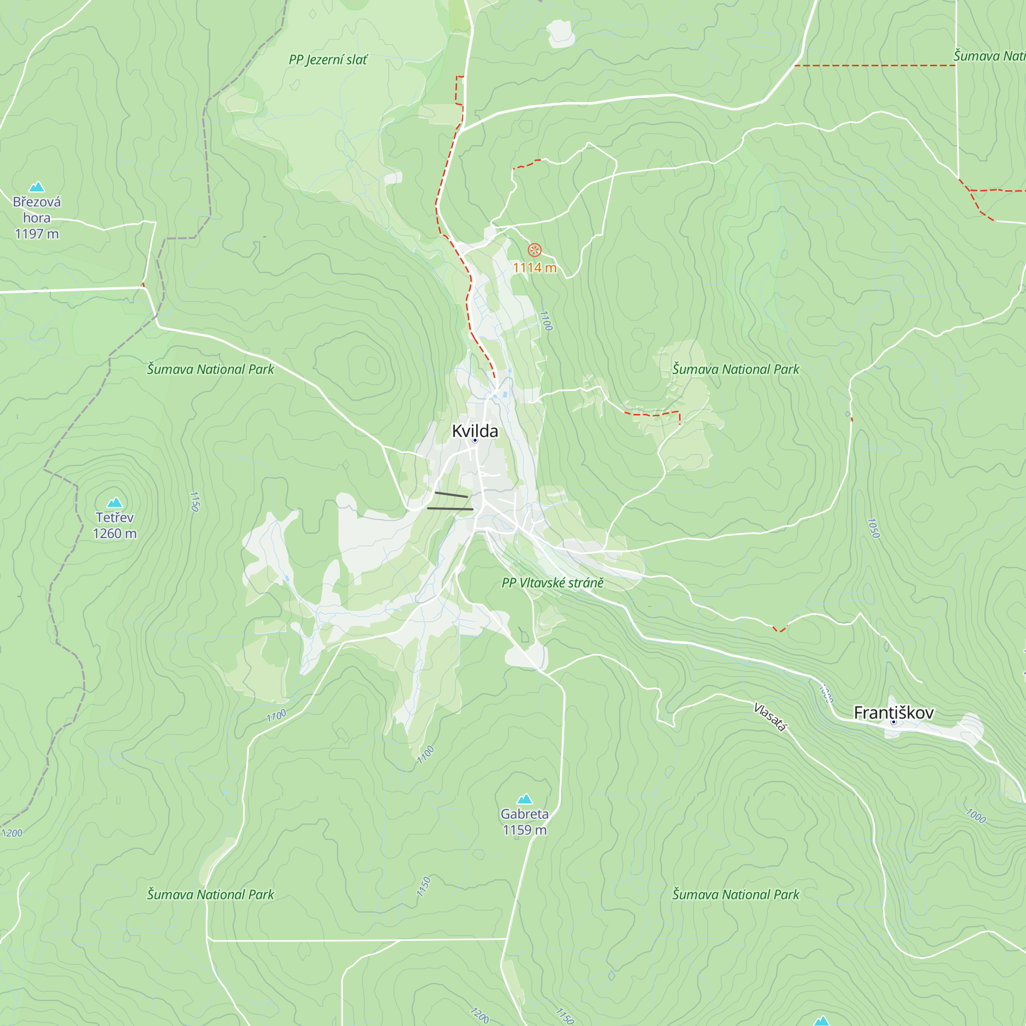Chata Betty map
