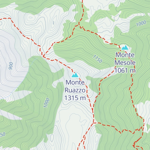 Map of Monte Ruazzo