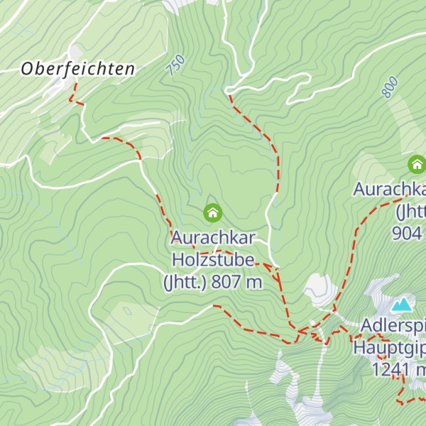 Map of Aurachkar Holzstube (Jhtt.)