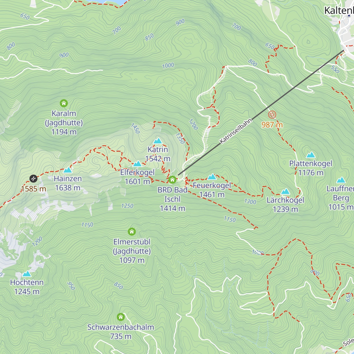 Berggasthof Katrin map