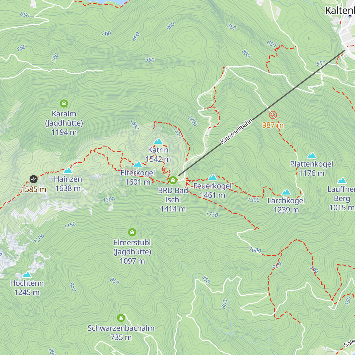 Berggasthof Katrin map