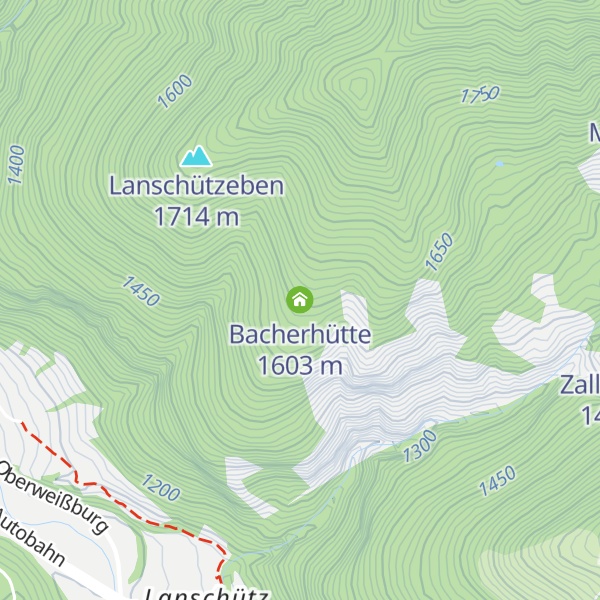 Map of Bacherhütte