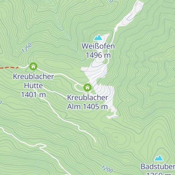 Map of Kreublacher Alm