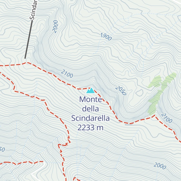 Map of Monte della Scindarella