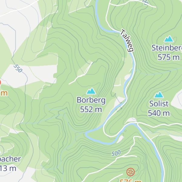 Map of Borberg