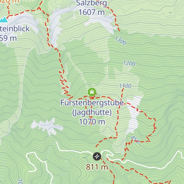 Map of Fürstenbergstube (Jagdhütte)