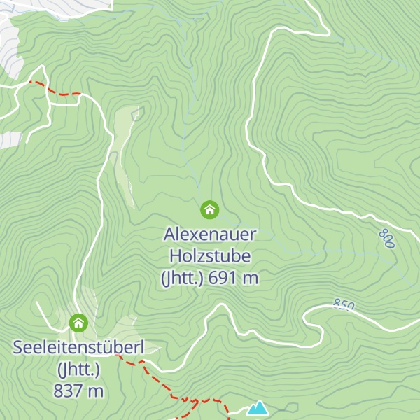 Map of Alexenauer Holzstube (Jhtt.)