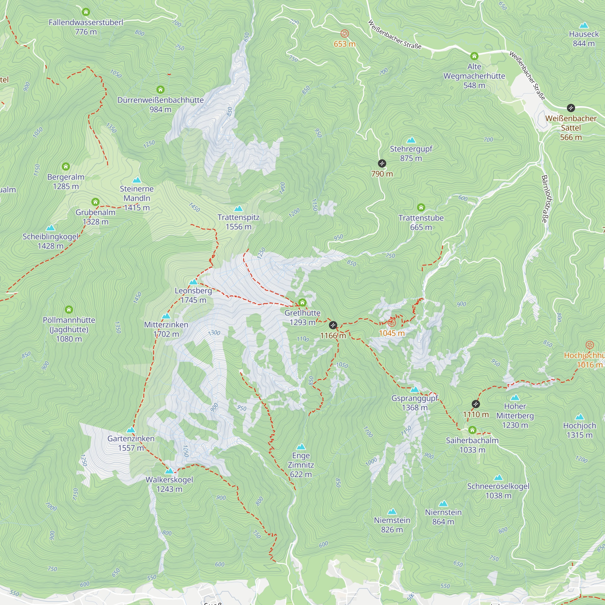 Gretlhütte map