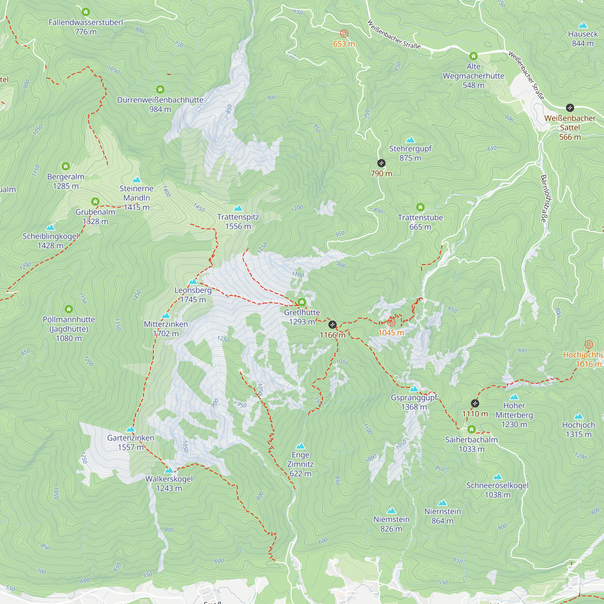 Gretlhütte map