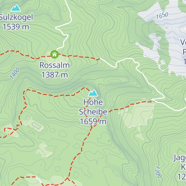 Map of Hohe Scheibe