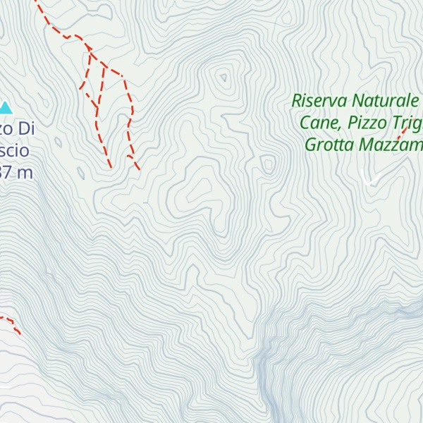 Map of Pizzo dell'Inferno