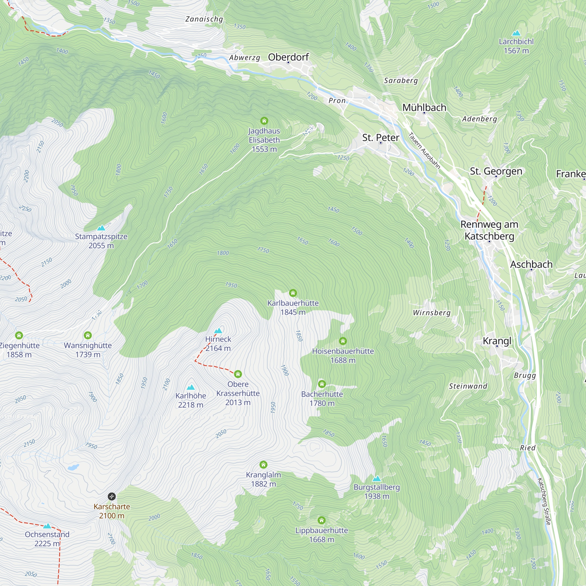 Karlbauerhütte map