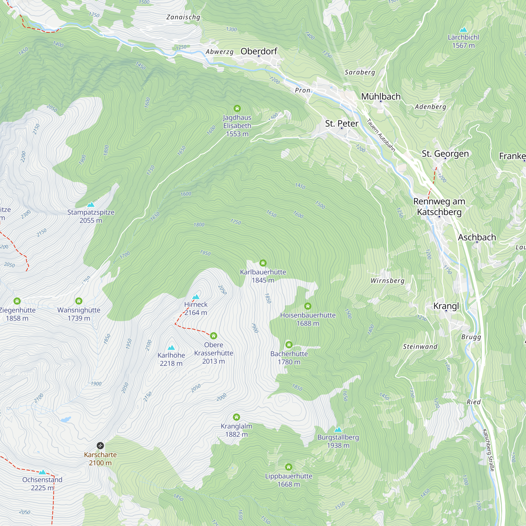 Karlbauerhütte map