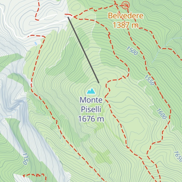 Map of Monte Piselli