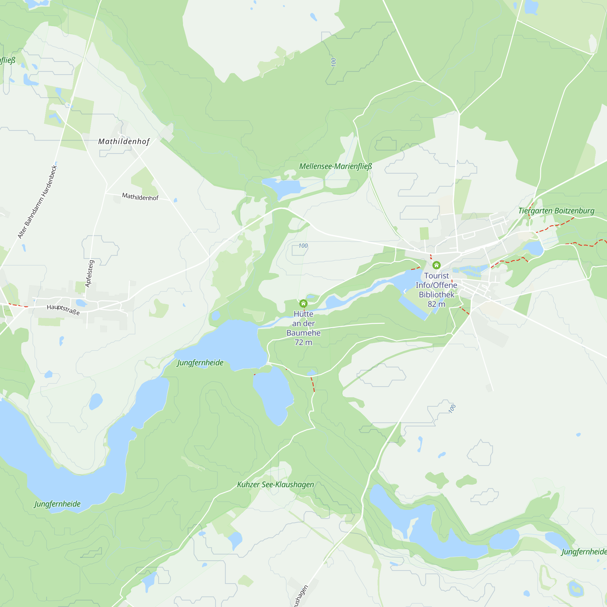Hütte an der Baumehe map