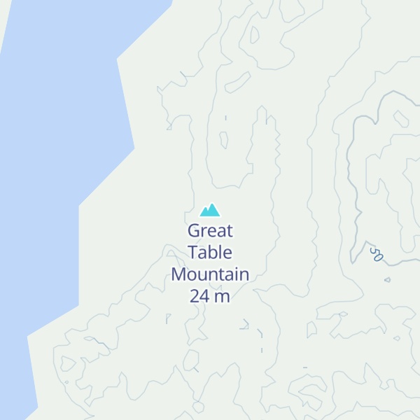 Map of Great Table Mountain