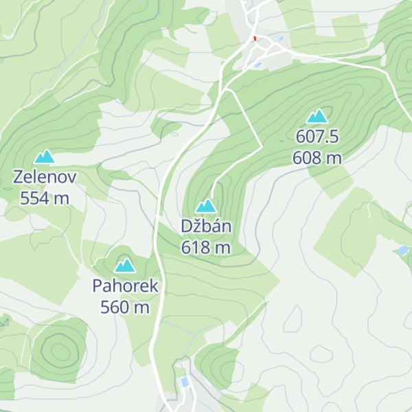 Map of Džbán