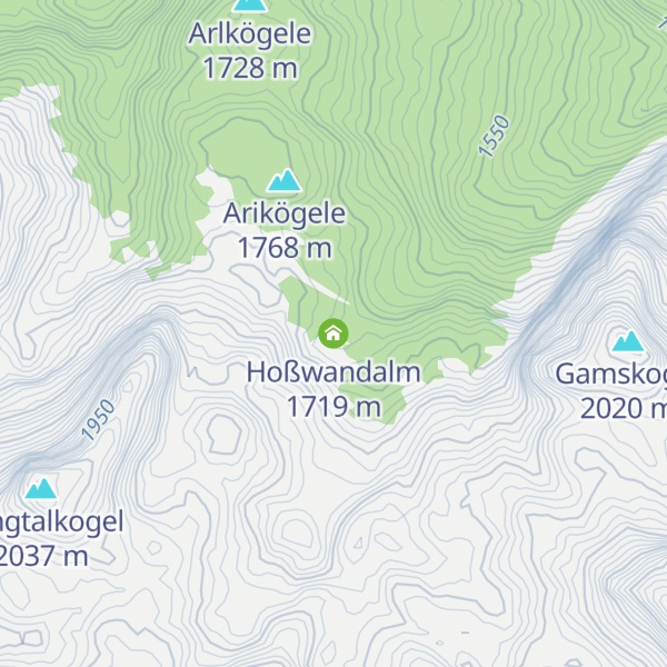 Map of Hoßwandalm