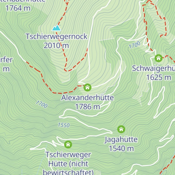 Map of Alexanderhütte